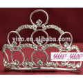 Decoração de cabelo princesa rhinestone tiaras coroas